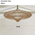 DecorBites™ Handmade Rattan Wicker Chandelier for Home and Shop Decor