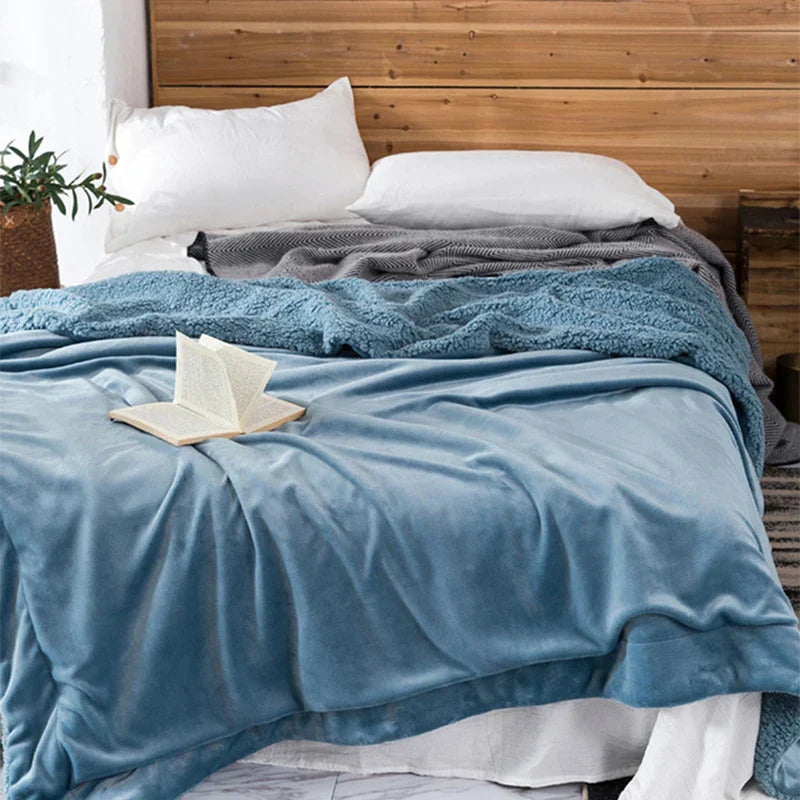 DecorBites™ Cozy Plush Blanket: Soft, Warm, Lightweight for Bedroom & Sofa All Seasons