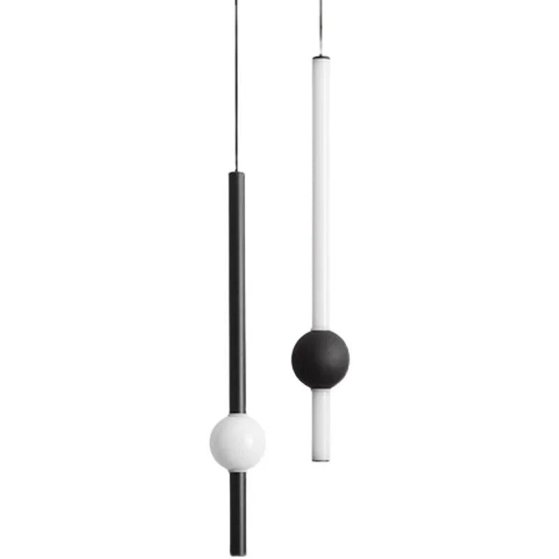 DecorBites™ Glass Rod Pendant Light - Modern Long Hanging Lamp for Living Room, Bedroom & Shop