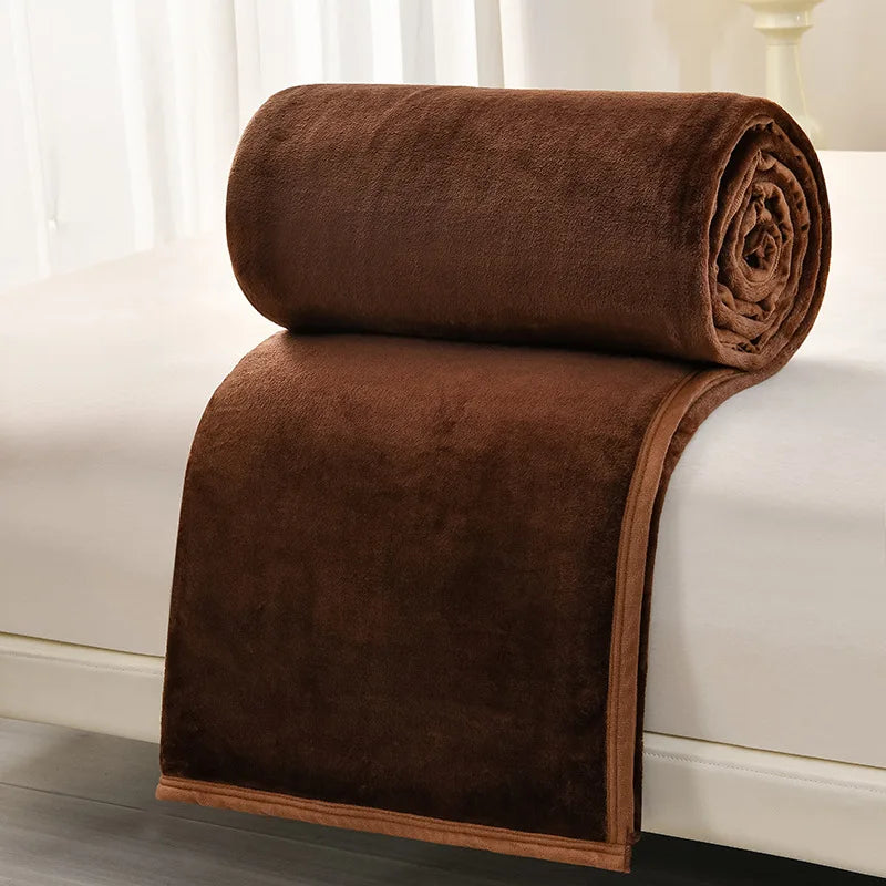 DecorBites™ Cozy Flannel Blanket: Multi-Functional Sofa Cover for Adults