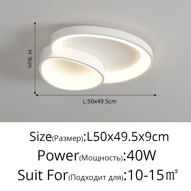 DecorBites™ LED Ceiling Chandelier Lights with Remote Control for Living Room, Bedroom, Dining Room