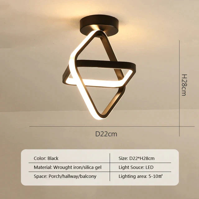 DecorBites™ LED Ceiling Chandelier Modern Bedroom Lamp Indoor Decor Surface Mounted Lighting