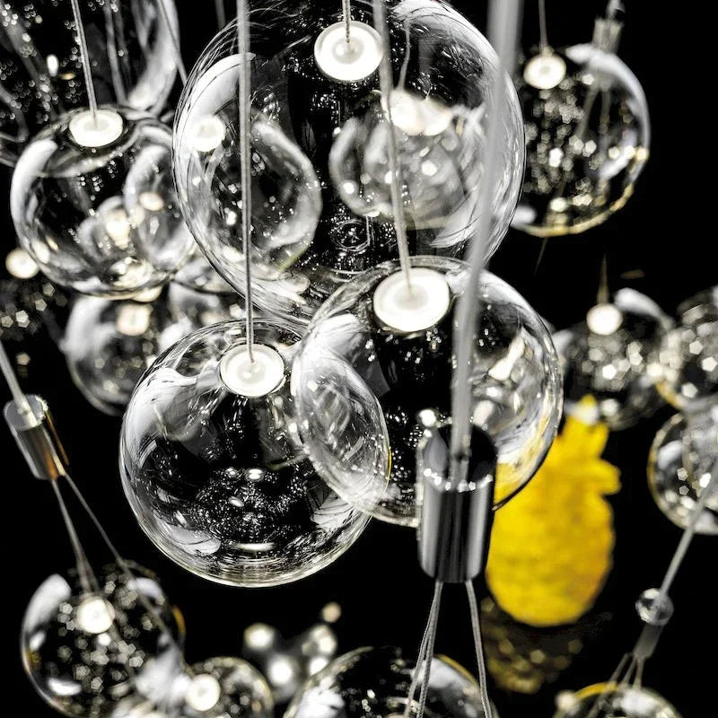 DecorBites™ Glass Ball LED Pendant Lamps: Stylish Lighting for Kitchen, Bedroom, Living & Dining Room