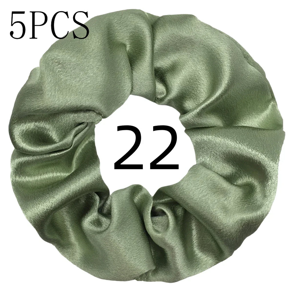 Women's Silky Satin Hair Scrunchies Set