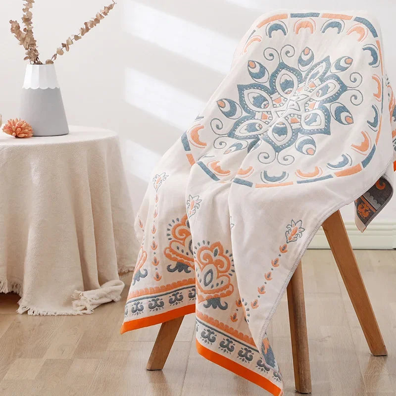 DecorBites™ Luxe Cotton Bath Towel - Quick-Drying & Absorbent Towel for Adults