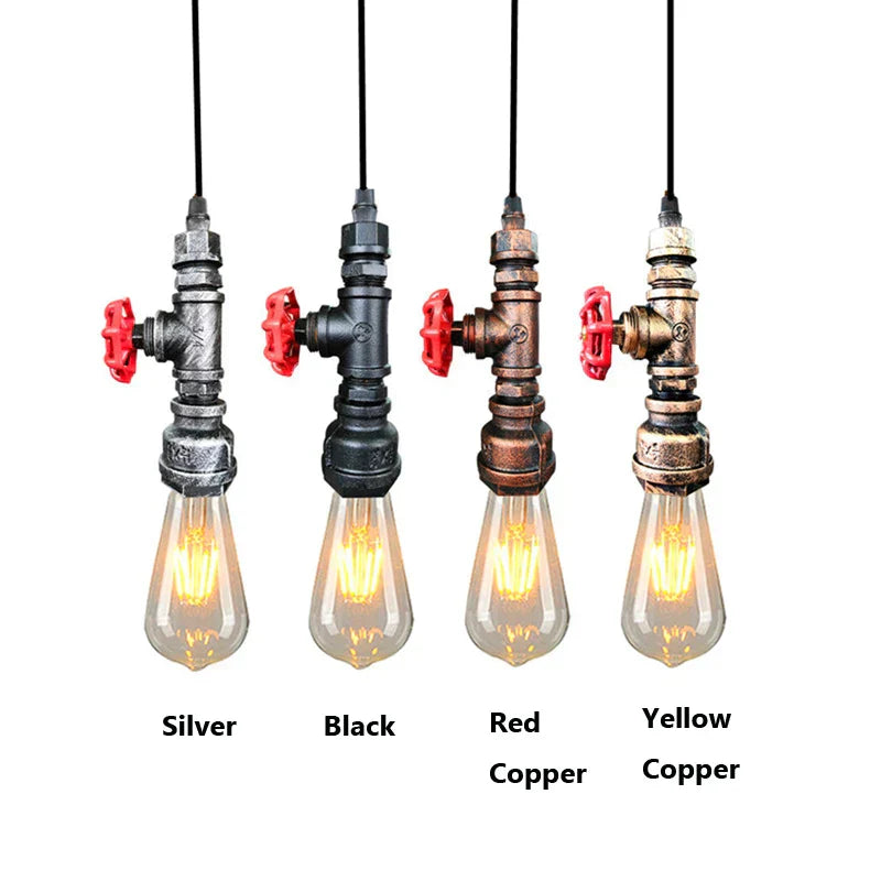 DecorBites™ Industrial Water Pipe Chandelier for Home Bar Kitchen Restaurant Pendant Lamp