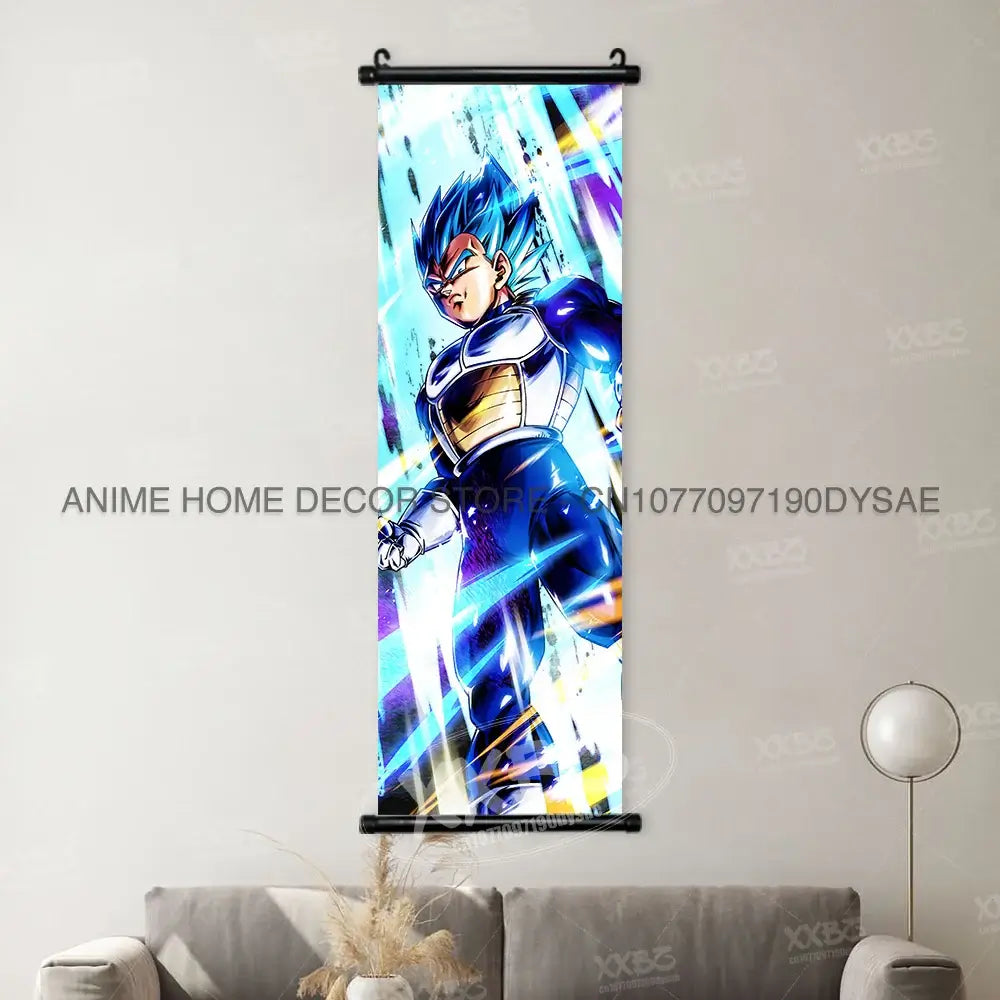 Dragon Ball Posters: Goku & Vegeta Hanging Scroll Wall Art