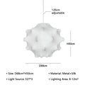 DecorBites™ Elegant Silk Pendant Lamp for Home and Hospitality Lighting