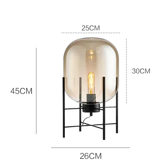 DecorBites™ Glass Ball LED Floor Lamp - Postmodern Scandinavian Design