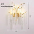 DecorBites™ Gold Glass LED Crystal Chandeliers for Luxe Dining Room Decor