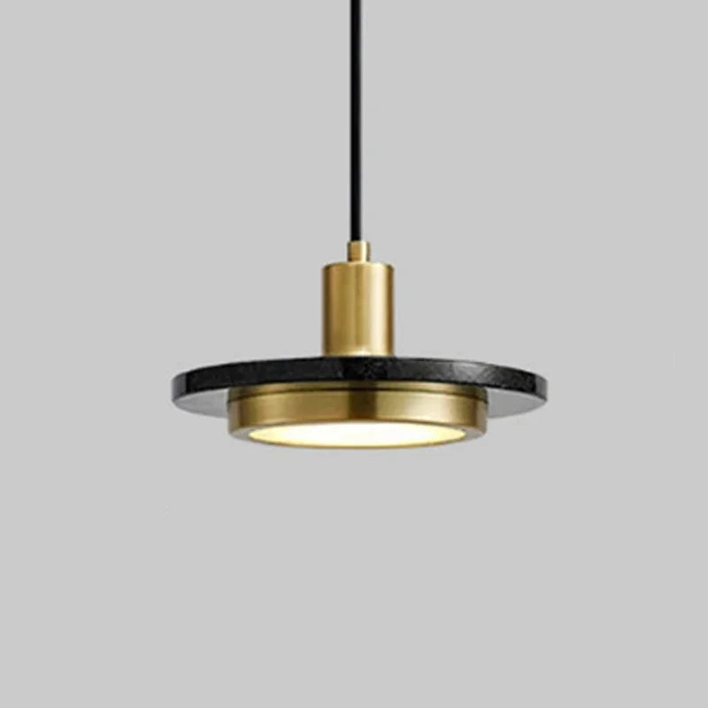 DecorBites™ Gold Copper Saucer Marble Chandelier Luxury Home Decor Bedside Cafe Table