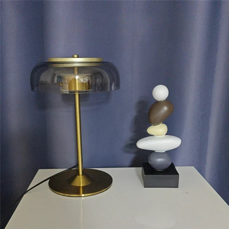 DecorBites™ Elegant Mushroom Glass Bowl Table Lamp for Modern Nordic Living Spaces