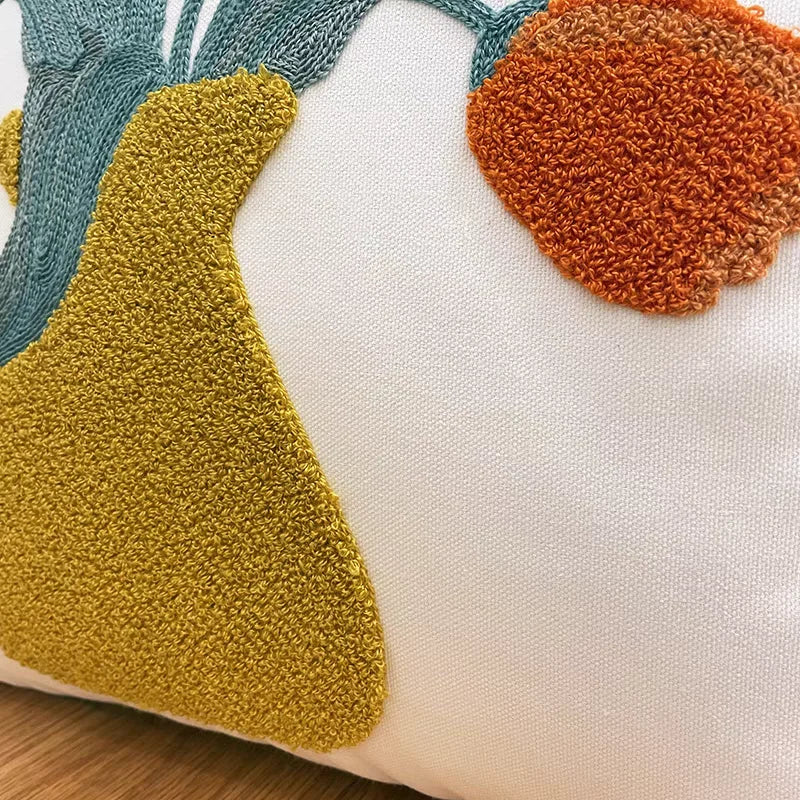 DecorBites™ Luxe Embroidered Cushion Cover, Premium Decor Pillowcases