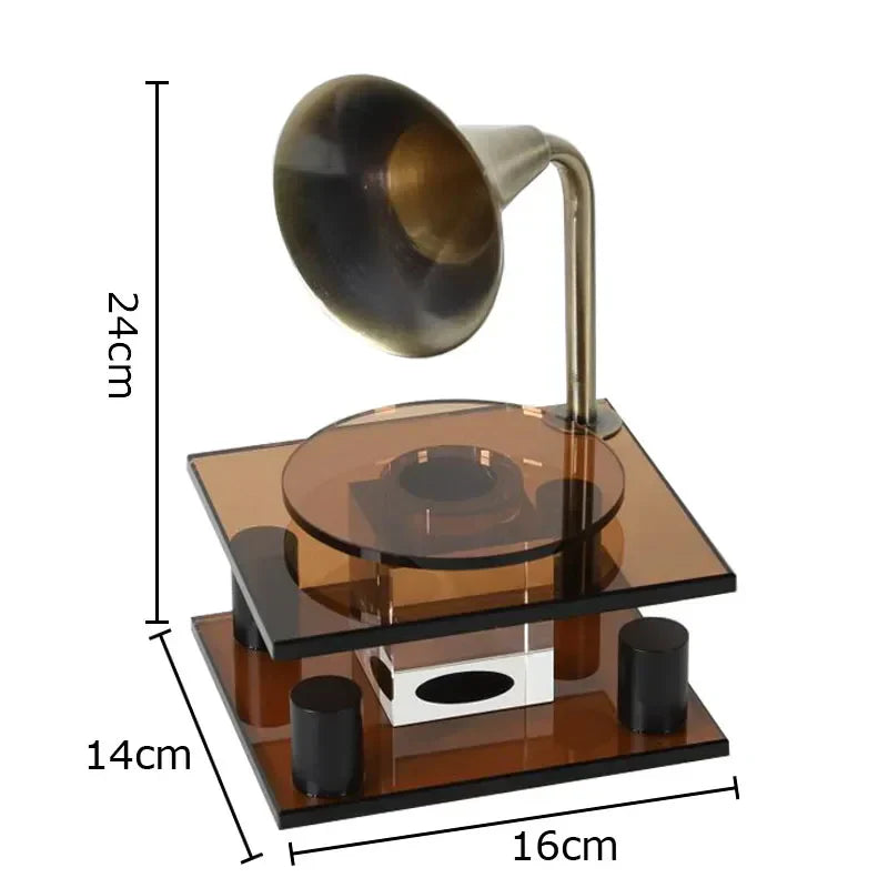 DecorBites™ Crystal Music Equipment Model Ornament Decor - Modern Desk Artwork