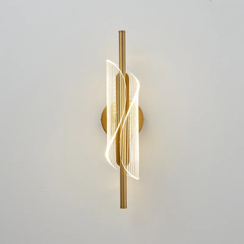 DecorBites™ Gold Black LED Wall Sconce Light for Bedroom Living room Aisle Corridor