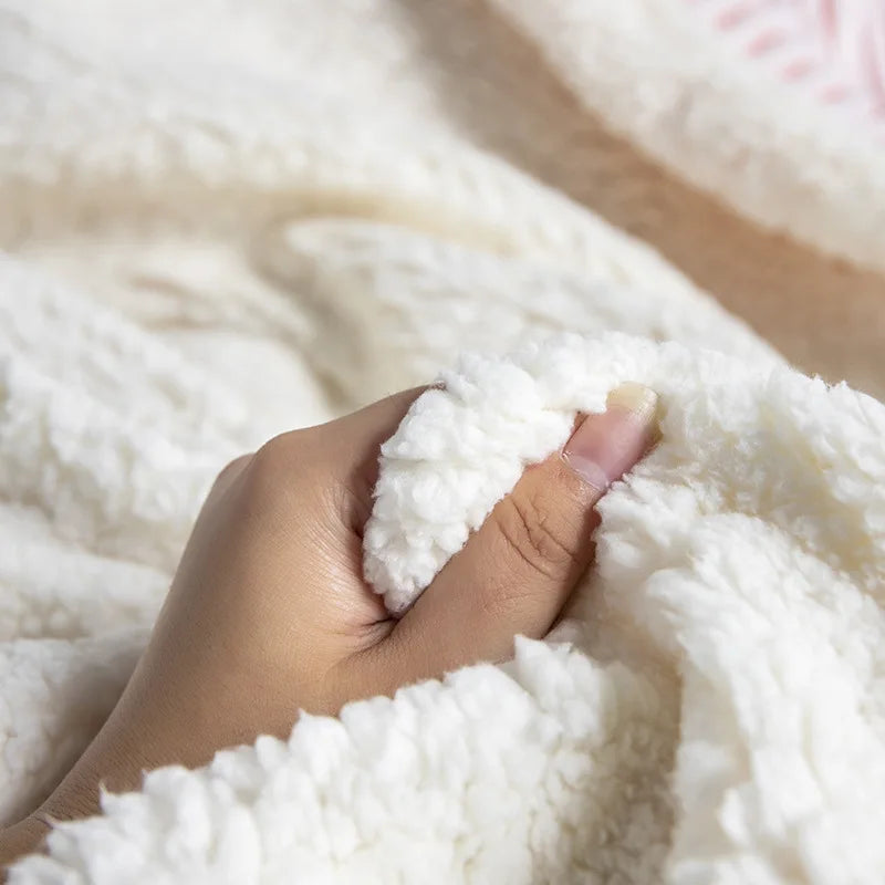 DecorBites™ Cozy Nordic Wool Throw Blanket: Soft & Stylish for Office, Sofa, or Shawl