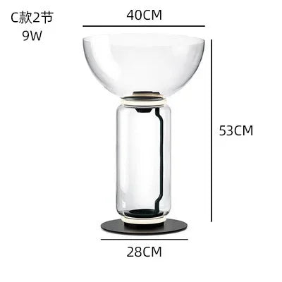 DecorBites™ Glass LED Floor Lamp: Modern Nordic Design for Living Room and Bedroom Decor