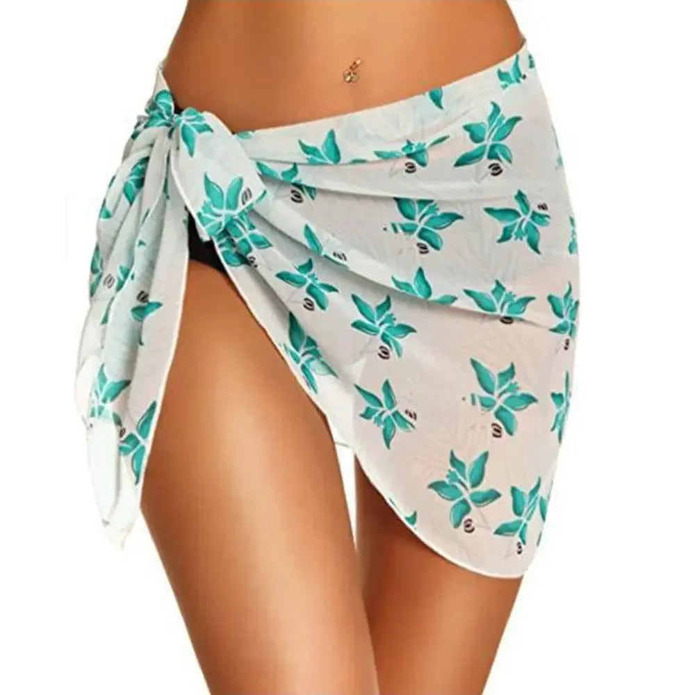 Tropical Sheer Bikini Coverup