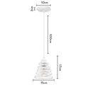 DecorBites™ Iron Cage Ring Chandelier Pendant Light for Kitchen Living Room