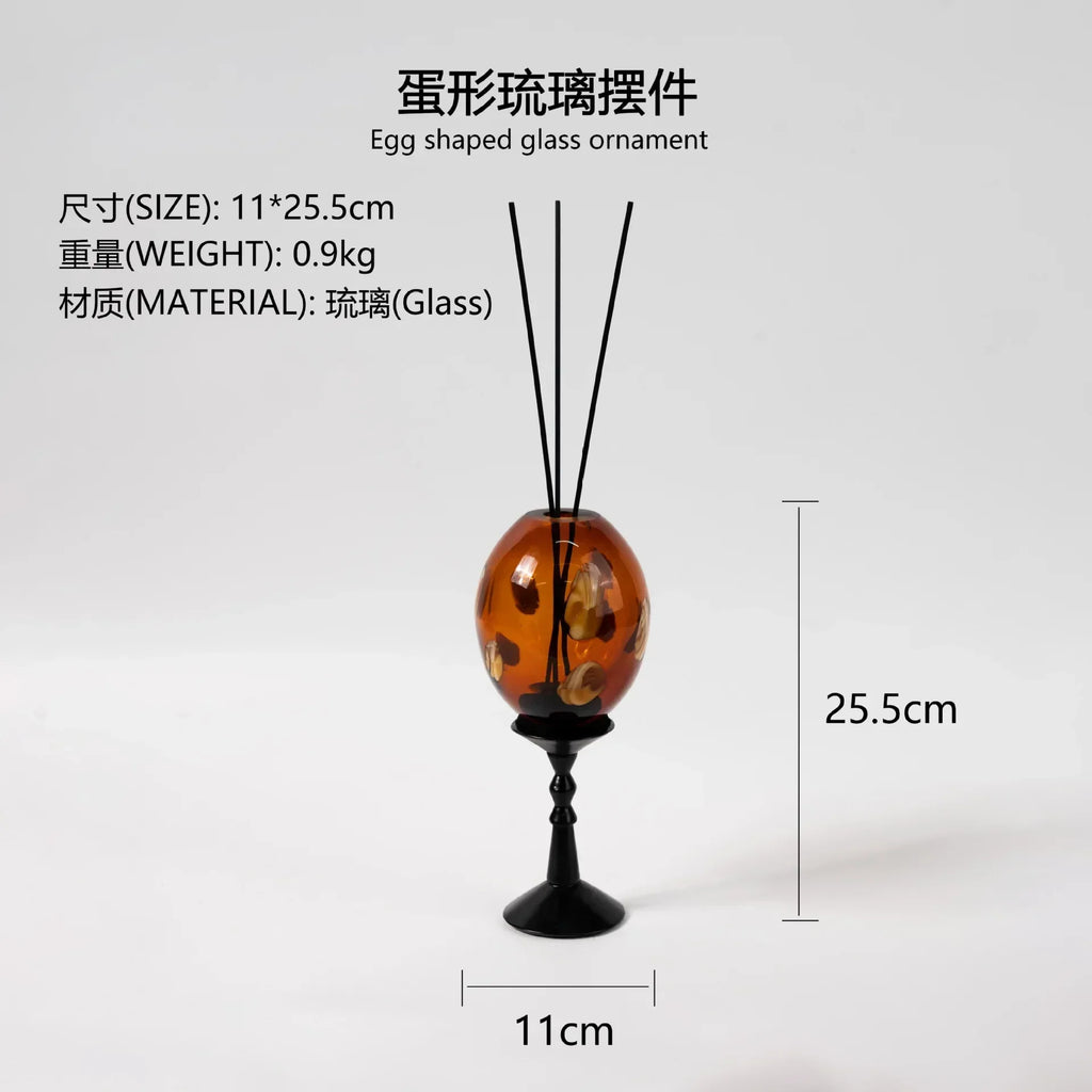DecorBites™ Geometric Circle Glass Vase Candlestick Home Decor