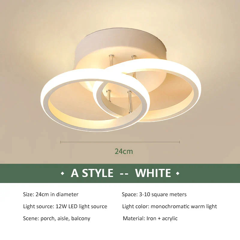 DecorBites™ LED Ceiling Chandelier Modern Bedroom Lamp Indoor Decor Surface Mounted Lighting