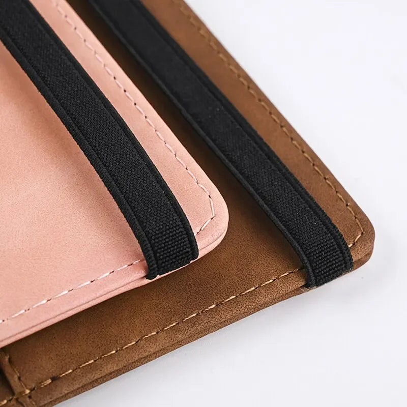 Men's PU Leather Passport Wallet, Travel Card & Business Card Holder