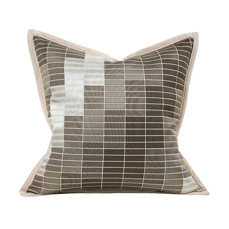 DecorBites™ Geometric Jacquard Cushion Cover Modern Luxury Decorative Pillows