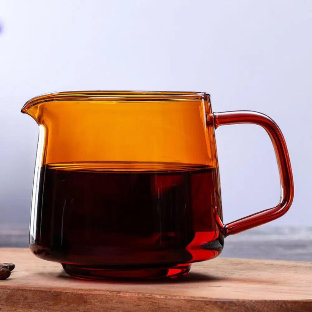 DecorBites™ Glass Coffee Sharing Pot Hand Made Coffee Maker Home Brewing Server