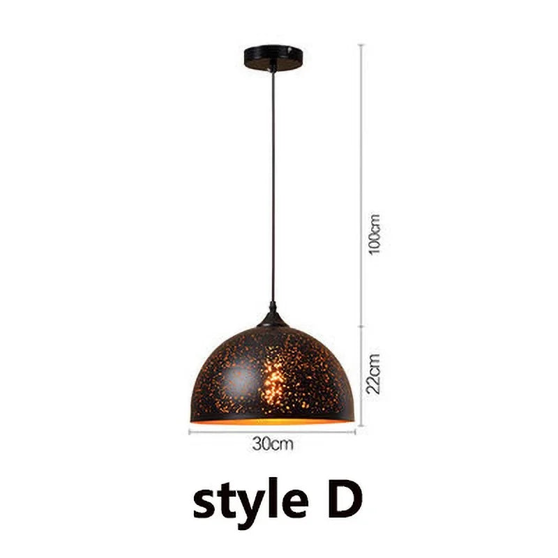 DecorBites™ Etched Iron Chandelier Pendant Light Fixture for Dining and Living Room