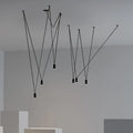 DecorBites™ Black Geometric Line Pendant Lamp for Bedroom Living Room Bar Hotel