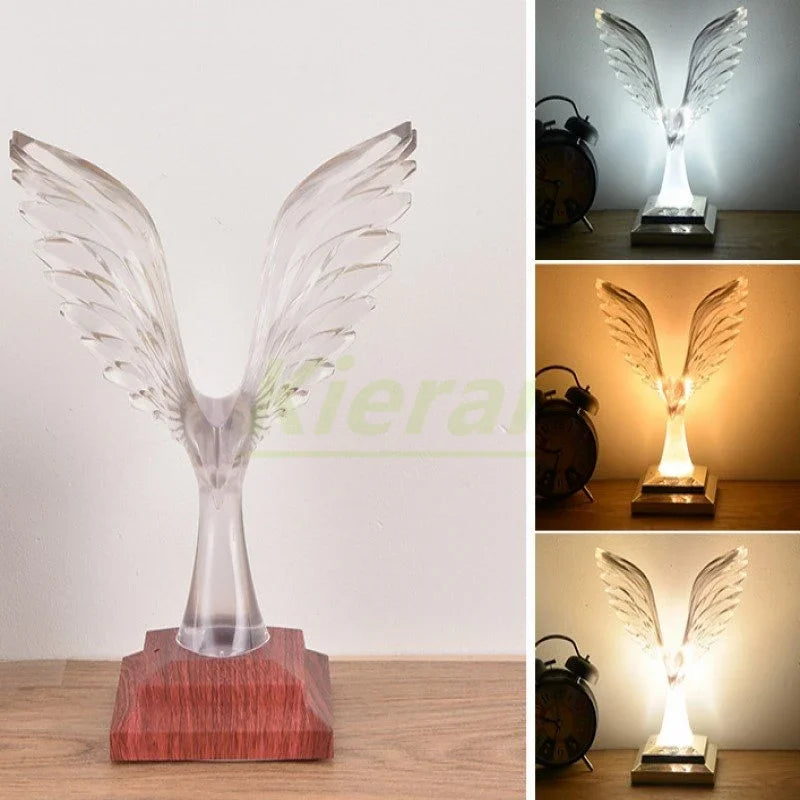 DecorBites™ Crystal Eagle LED Table Lamp for Bedroom Study and Living Room