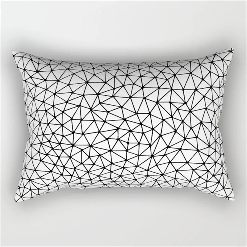 DecorBites™ Geometric Wave Line Waist Pillowcase Set