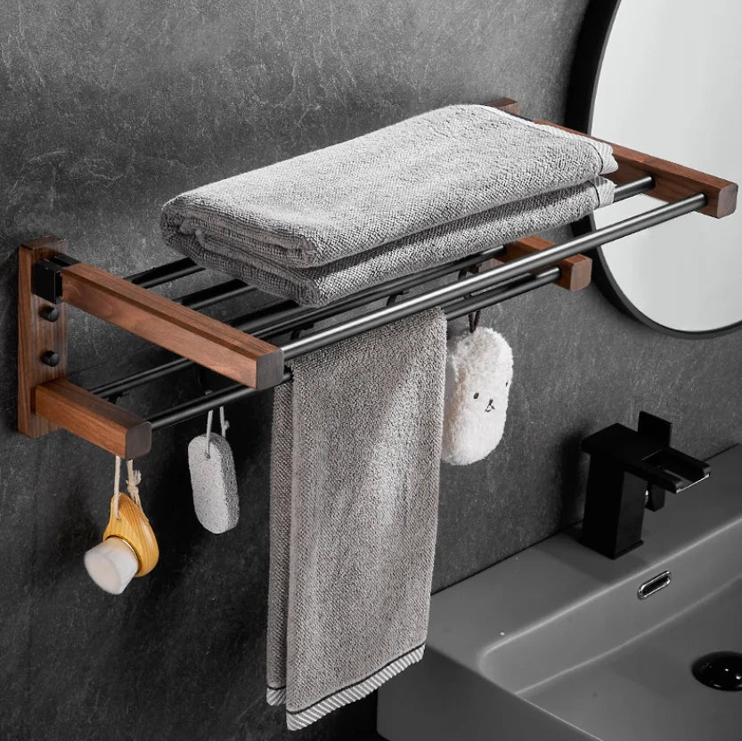 DecorBites™ Bathroom Hardware Set: Pendant Towel Bar, Towel Ring, Paper Holder, Shelf