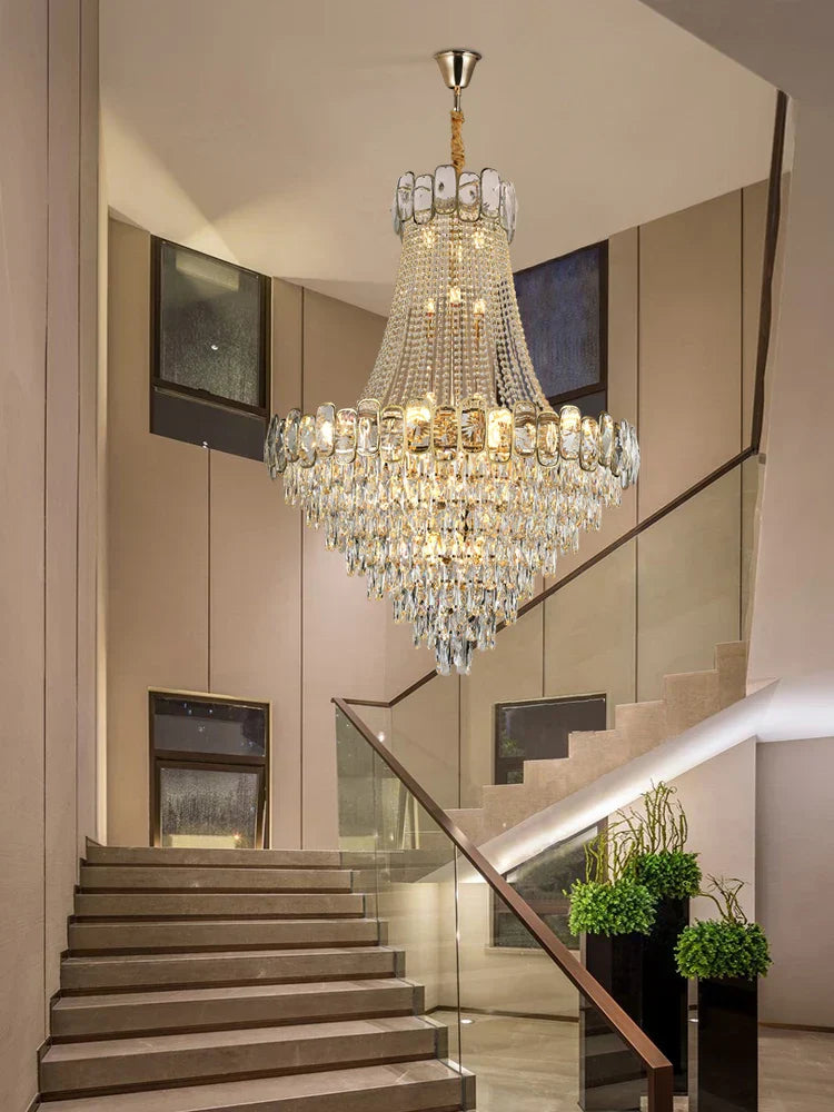 DecorBites™ Elegant Crystal Chandelier LED Lighting for Living Room - Modern Luxury Design