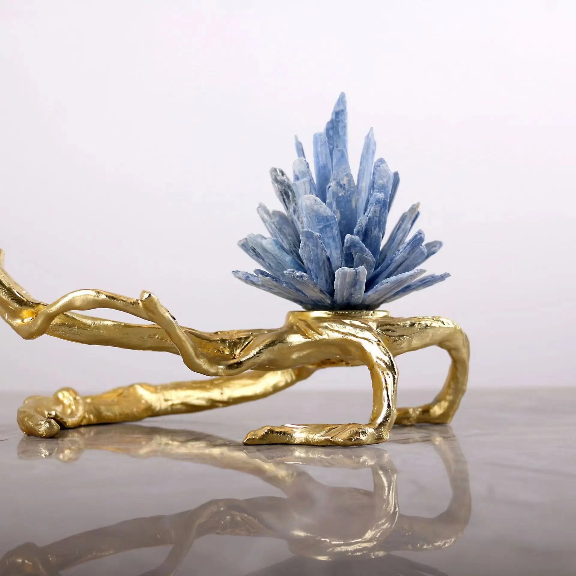 DecorBites™ Golden Bird Metal Branch Sculpture - Room Decoration Accessories