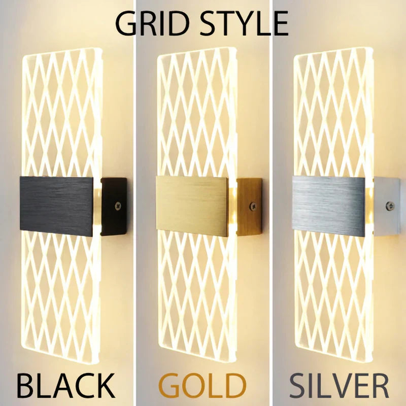 DecorBites™ Acrylic Touch Sensor LED Wall Lamp, Modern Sconces, 6W Indoor Lighting for Home Decor