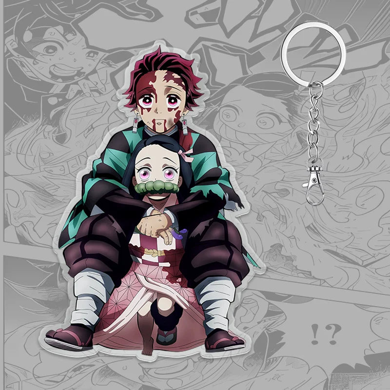 Demon Slayer Keychain: Tanjiro 6cm Acrylic Bag Pendant