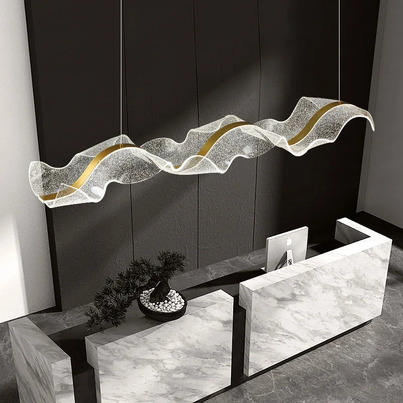 DecorBites™ Gold Acrylic LED Pendant Lamps - Nordic Design for Home Decor Lighting