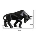 DecorBites™ Geometric Bison Sculpture Resin Home Office Modern Decor Tabletop Figurine