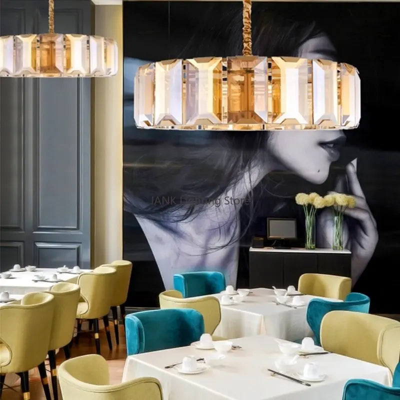 DecorBites™ Crystal Chandeliers: Modern Luxury LED Lighting Fixtures for Home Decor