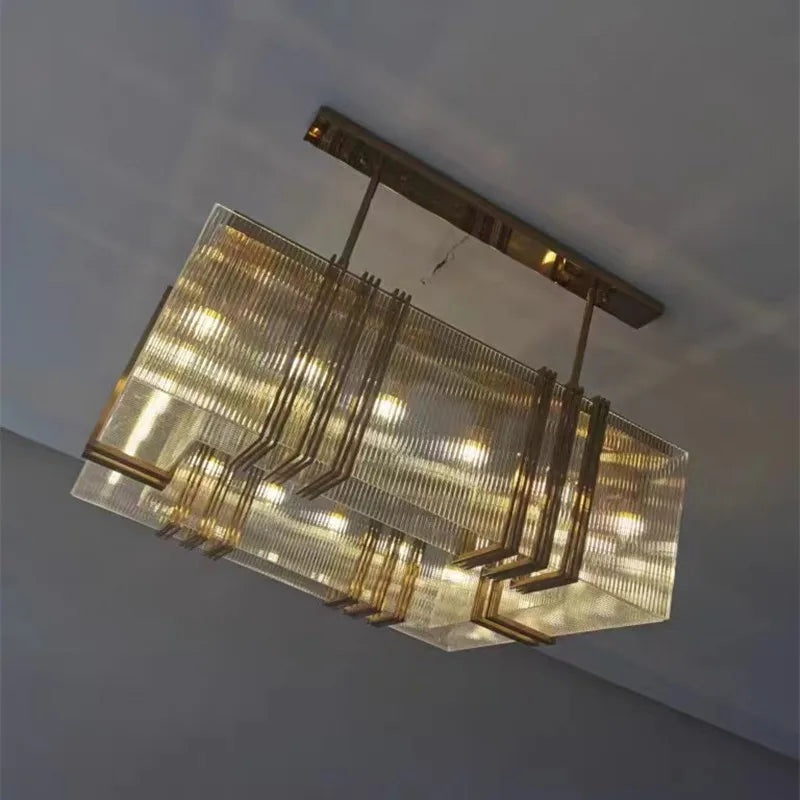 DecorBites™ Elegant Gold Lustre Pendant Light for Dining Room Decor
