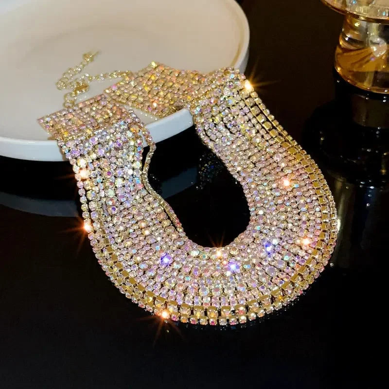 Luxury Crystal Choker Necklace