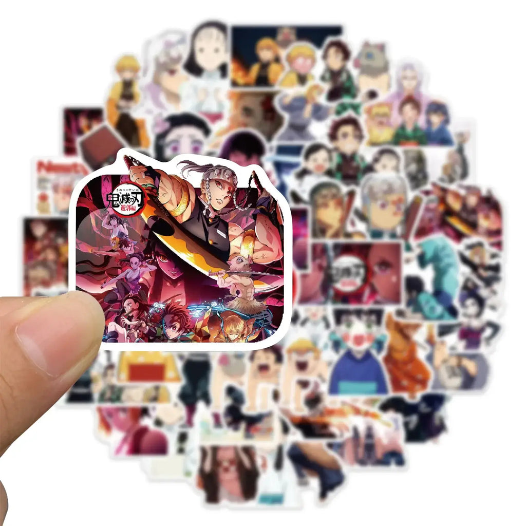 Demon Slayer Stickers: 50-200pcs Waterproof Anime Decals