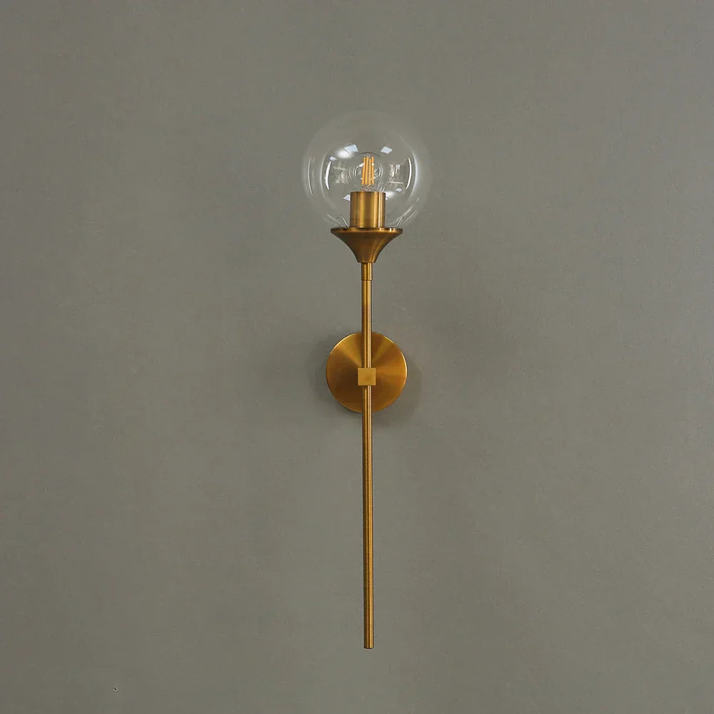 DecorBites™ Golden Glass Ball LED Wall Light with Touch Switch