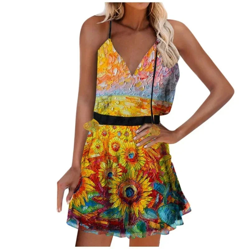 Beach Boho Printed Dress