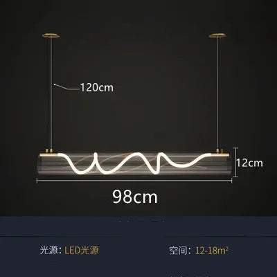DecorBites™ LED Long Tube Pendant Lights: Stylish Lighting for Home, Restaurant, and Bar