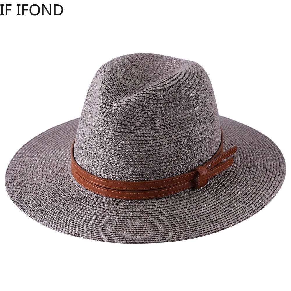 Panama Women/Men Wide Brim Beach Hat UV Protection