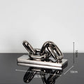 DecorBites™ Golden Chain Skeleton Lock Home Decoration Figurine