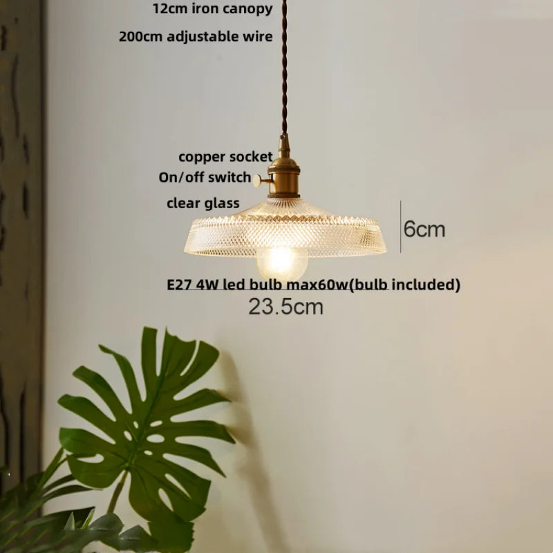 DecorBites™ Glass LED Pendant Light Chandelier for Modern Home Decor