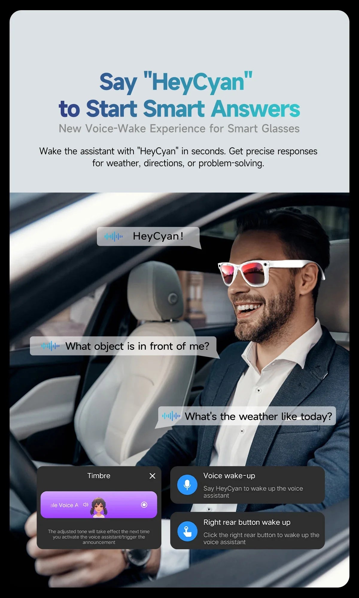 GUHUAVMI New 800W Camera AI Smart Glasses Color-Changing Translation Glasses Photo Video Recording Waterproof